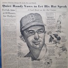 TCU Cotton Bowl Texas Randy Jackson by Lou Darvas 1956 Brooklyn Dodgers Cubs  — photo 3