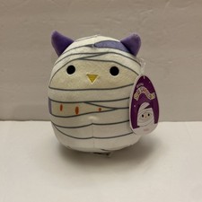 NEW Holly the Mummy Owl 6" Squishmallows Official 2021 Halloween Plush KellyToy