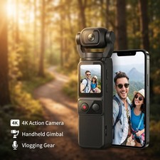 2.7K Portable Vlogging Camera Handheld Video Camcorder Stabilization 180 Degree