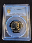 1968-S Washington Quarter, Graded, PR-67