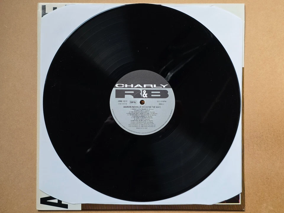 AARON NEVILLE SHOW ME THE WAY VINYL LP CHARLY R&B EUROPE 1989 - Image 2 of 4