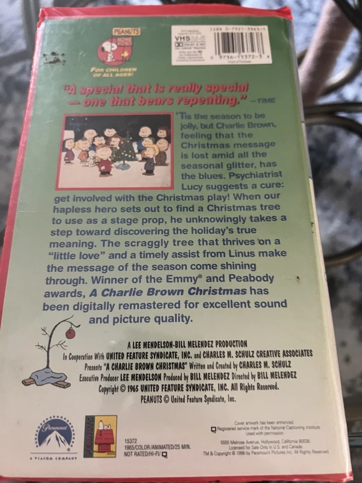 peanuts classic a charlie brown christmas vhs Foto 2 de 2