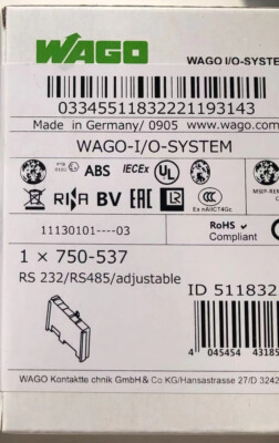 NEW WAGO 750-537 Module 750537 DHL Free Shipping | eBay