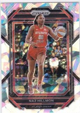 2023 PANINI WNBA PRIZM SILVER CRACKED ICE PRIZM #8 Naz Hillmon - Atlanta Dream