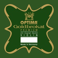 GOLD BROCADE 24K GOLD PREMIUM 4/4 Violin Violin E String in 5 Gauge with Sling