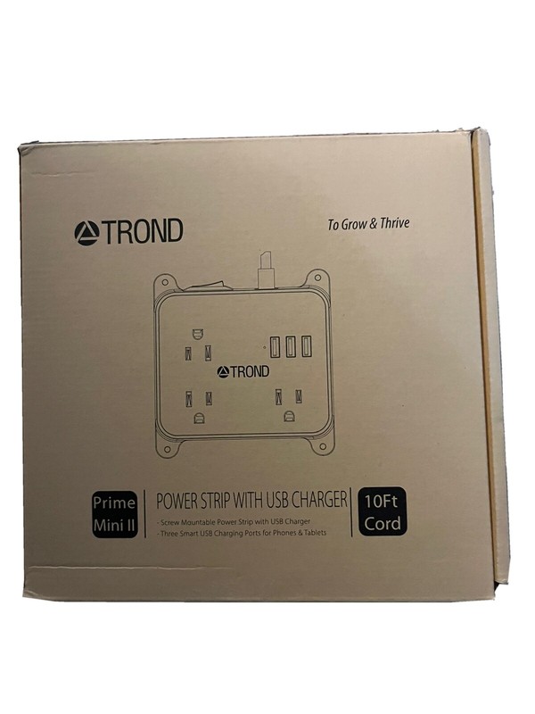 trond prime mini 11 power strip with usb charger