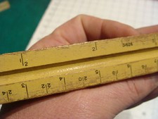 vintage triangle Ruler: DIETZGEN 31626 made in USA chipped