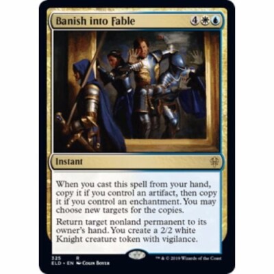 + Banish into Fable near mint englisch Throne of Eldraine Rare MtG Magic +