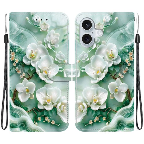 Flower Butterfly Lion Cat Painted Wallet Phone Case For iPhone 14 15 16 Pro Max - 第 27/32 張圖片
