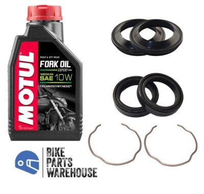 Kawasaki ZX-6R 600 F Ninja 1995 Fork Oil Dust Seal Circlip Motul Repair Kit