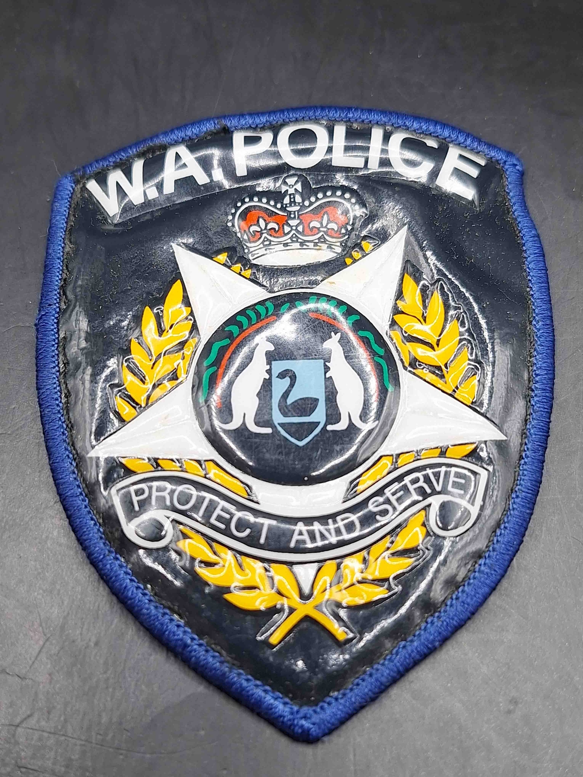 Parche insignia de la manga Australia Australian W.A. La policía protege y sirve