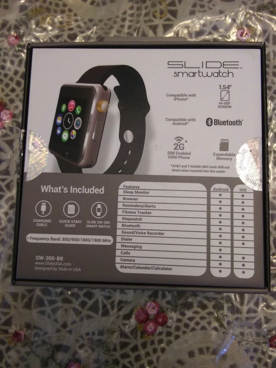 Slide SW300BK Smartwatch