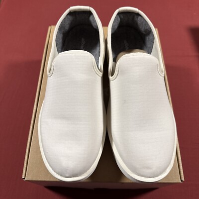 Allbirds wool woven Lounger Slip Ons Allbirds Wool Lounger 14 Mens Woven Black Natural White Sole  main image 4