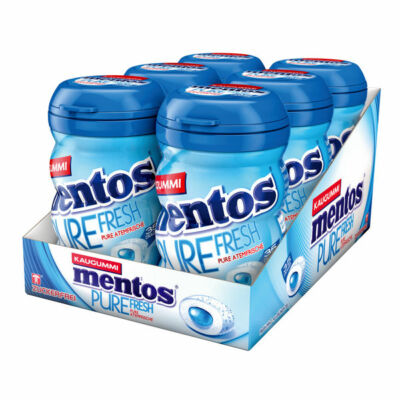 Mentos Gum Pure Fresh Mint ohne Zucker, Zuckerfrei 6x35er Ds.