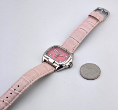 Activa Swiss Women\'s Watch 28MM Black Dial New Pink‎ Leather Bands New Battery Activa Watch Women Silver & Crystal Swiss 30M Pink Leather  main image 4
