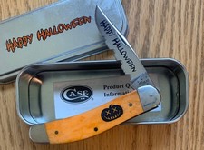 CASE HALLOWEEN PERSIMMON SOWBELLY KNIFE NEVER USED IN BOX #TB6139 SS GT