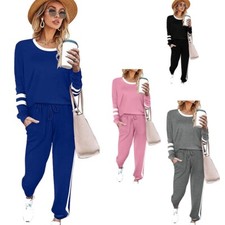 Sweatsuits Womens Loungewear Set Tracksuit Long Sleeve Pajamas Set with Pockets