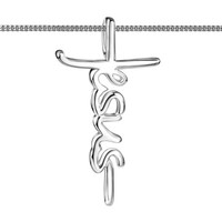 Jesus Schriftzug Kreuz AnhäNger Kinder Kommunion Firmung Taufe Kette Silber 925