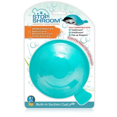 StopShroom® Universal Stopper Cover for Bathtub and Bathroom Drains by TubShroom