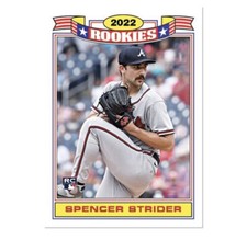 2022 Topps Throwback Thursday SPENCER STRIDER 1991 Glossy Rookies #147 Braves RC