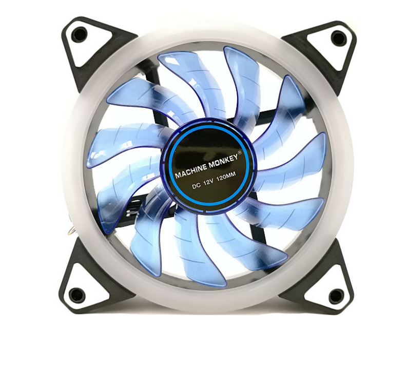 120mm Icy Neon BLUE LED Computer PC Cooler Case CPU Radiator Cooling ...