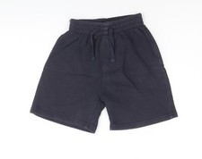 TU Boys Blue Cotton Blend Sweat Shorts Size 7 Years Reg