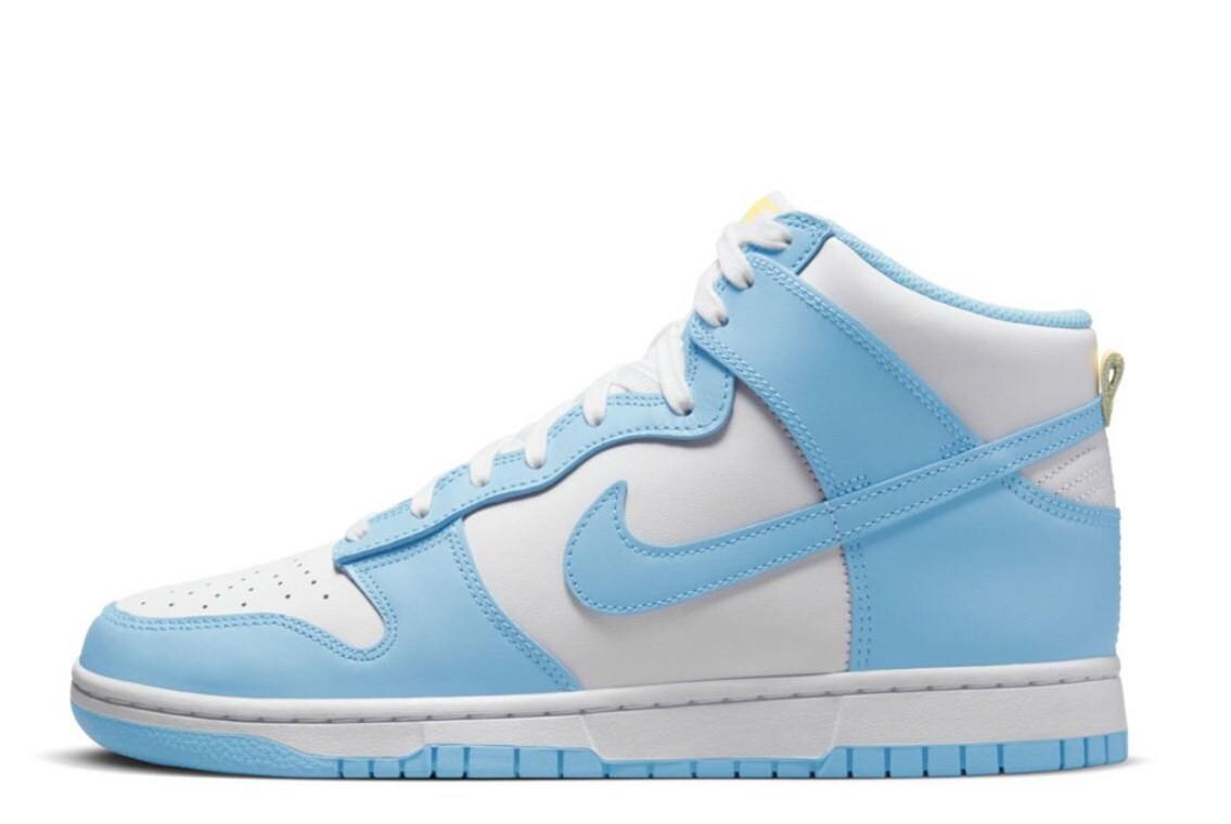 DD1399-401 Nike Dunk High Blue Chill Мужская обувь UNC Retro Powder Uniwersity