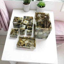 Agate Stone bathroom Set Bathroom accessories Luxury bathroom set handmade gift