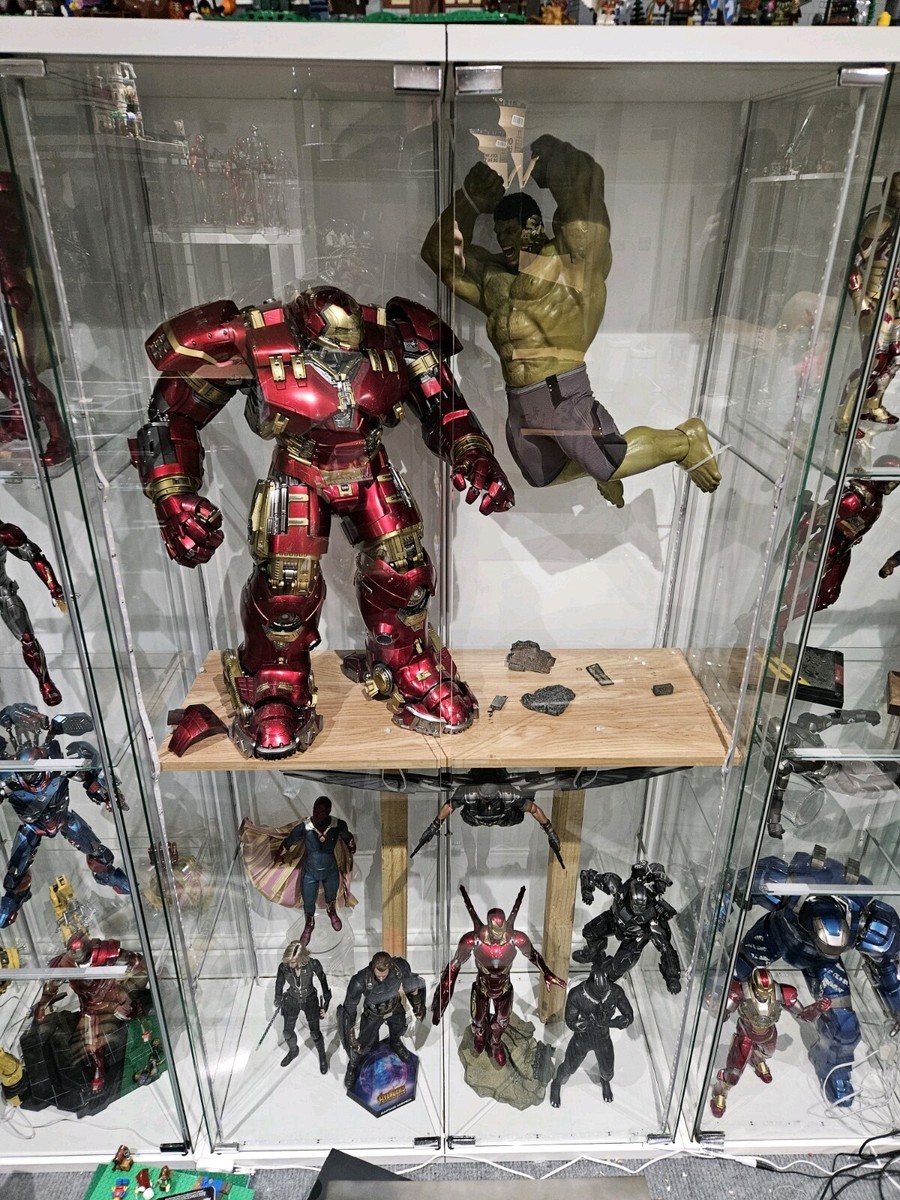 DOUBLE Ikea Detolf Glass Display Cabinet 1/6 Figures Hot Toys Etc