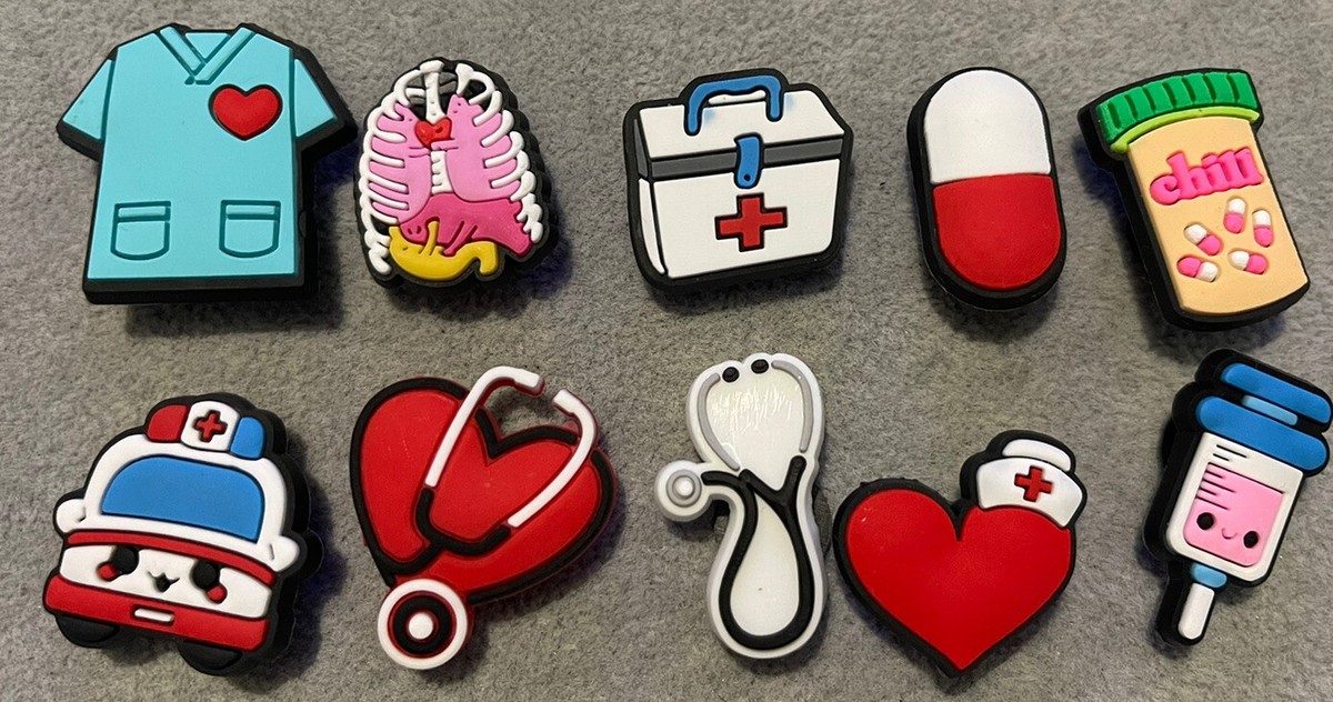 Croc charm jibbitz set- NHS Medical Nurse Doctor Pack UK