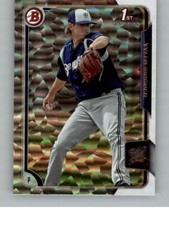 2015 Bowman Tyler Wagner BP143 Prospects Silver Ice Milwaukee Brewers