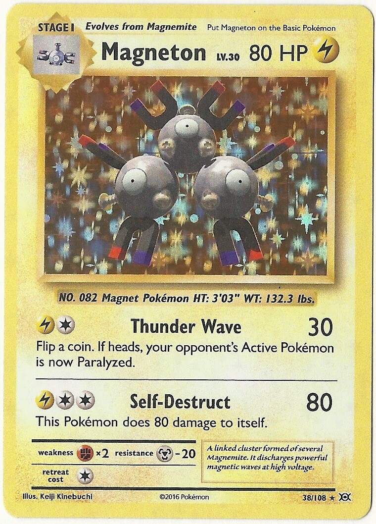 2016 Pokemon XY Evolutions Magneton Holo 38/108 | eBay