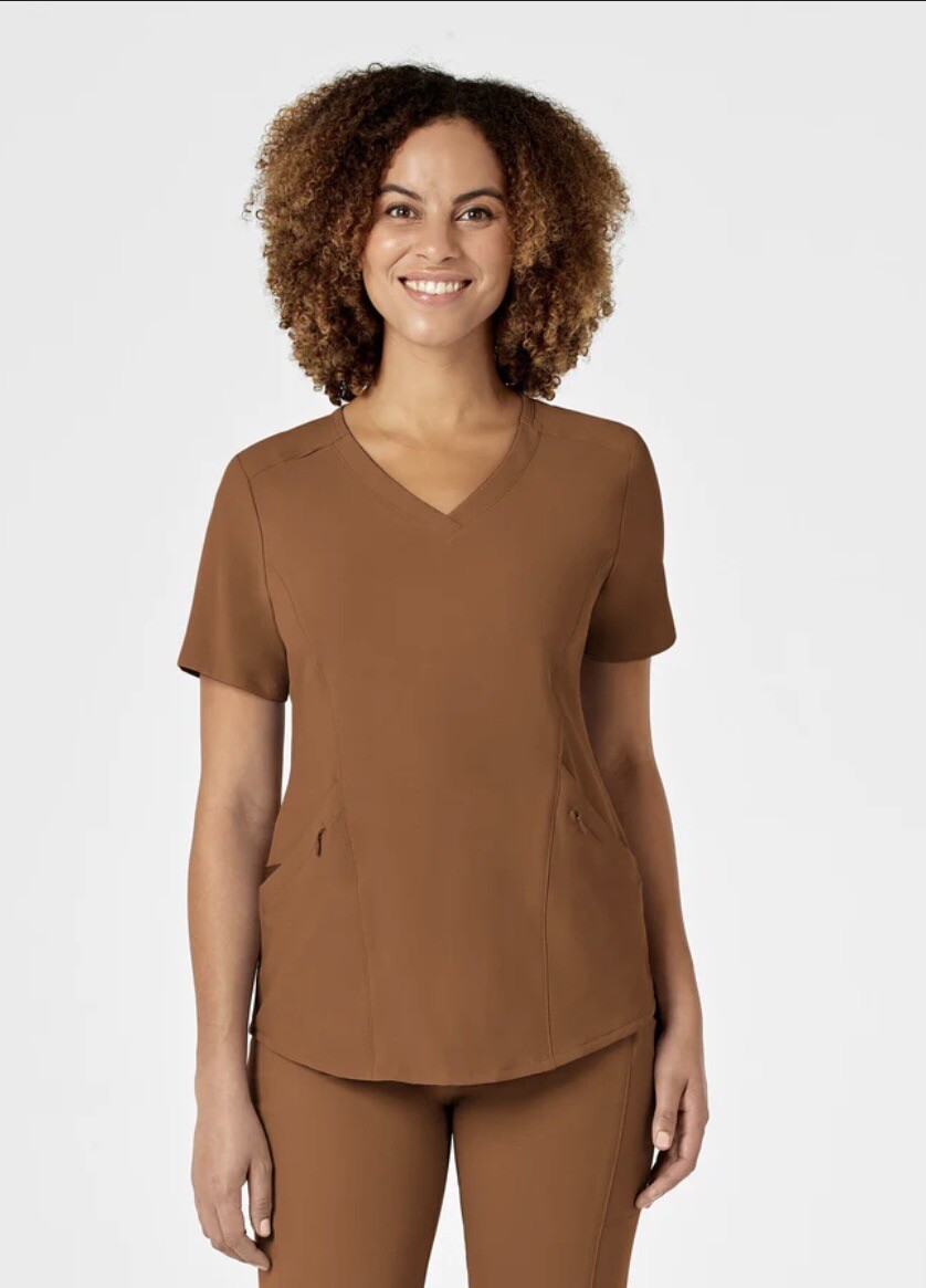 Wonder Wink Renew Women's Stretch Multi-Pocket Nurses Scrub Top