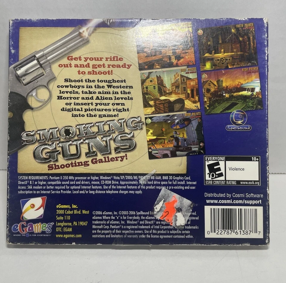 SMOKING GUNS SHOOTING GALLERY PC GAME - Image 3 of 4
