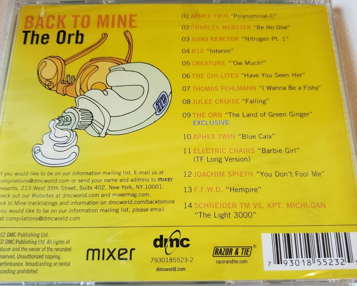 The Orb-Back To Mine Mixed FACTORY SEALED CD | eBay