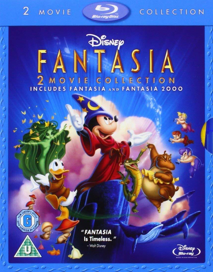 Fantasia (1940) & Fantasia 2000 Two Movie Disney Blu-Ray Set BRAND NEW Free Ship