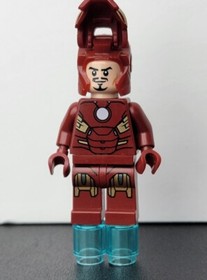 LEGO Super Heroes Iron Man Minifigure Mark 7 Armor Marvel Avengers 6869 sh036