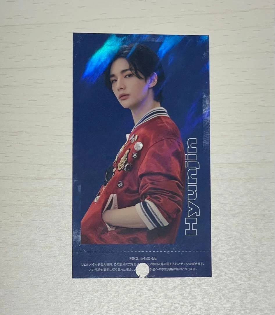 Stray Kids TOP High five event photocard photo card Hyunjin hole 