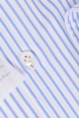 NEW Fralbo Napoli handmade cotton shirt 42 US 16.5 regular