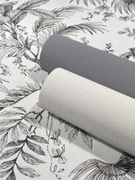 Vliestapete Leinen Textil Optik Einfarbig Struktur Dunkelgrau 82350 (3,03€/1Qm)