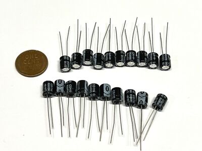20 Pack Electrolytic capacitor 100UF 35v 105c 6.3mm x 7mm Radial 6mm G487