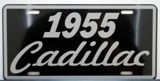 1955 55 Caddy Metal License Plate Fits Cadillac Eldorado Coupe Deville Biarritz