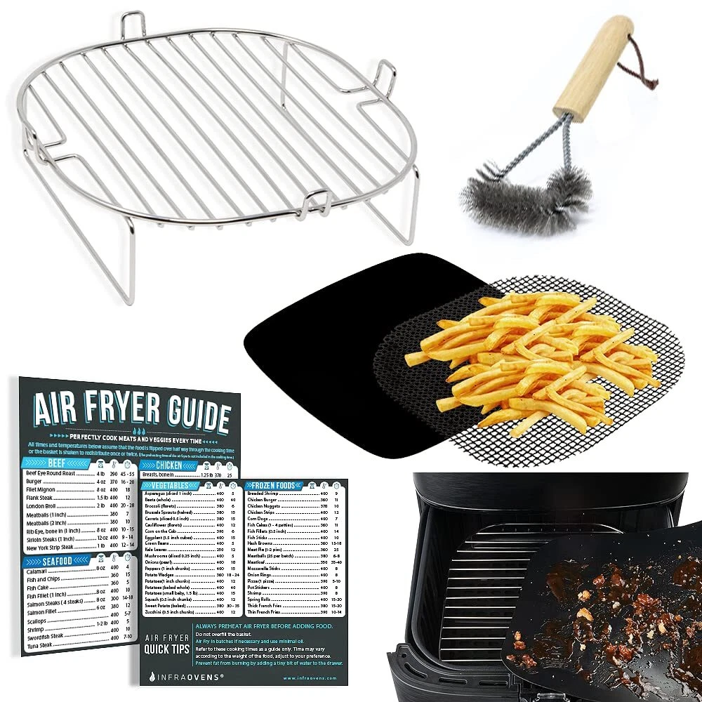 Air Fryer Accessories Compatible with Gourmia, Ninja Foodi, Nuwave® Brio, Pau... Air Fryer Accessories Compatible with Gourmia, Ninja Foodi, Nuwave® Brio, Pau...