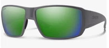 NEW Smith Guides Choice Sunglasses-Matte Cement-Chromapop Glass Green Polarized