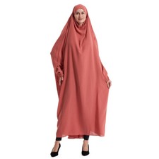 One Piece Large Overhead Headscarf Women Hijab Muslim Prayer Dress Burka Khimar