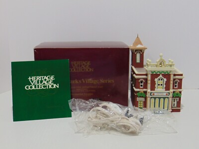 Department 56 Heritage Village Disney Parks Disneyland Fire Department #105 MIB