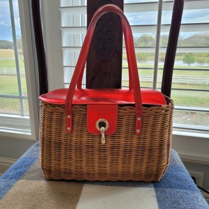 kate spade basket weave tote