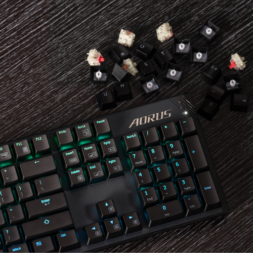 Gigabyte AORUS K1 Mechanical Gaming Keyboard MX Cherry RED Switch RGB Fusion - Picture 11 of 12