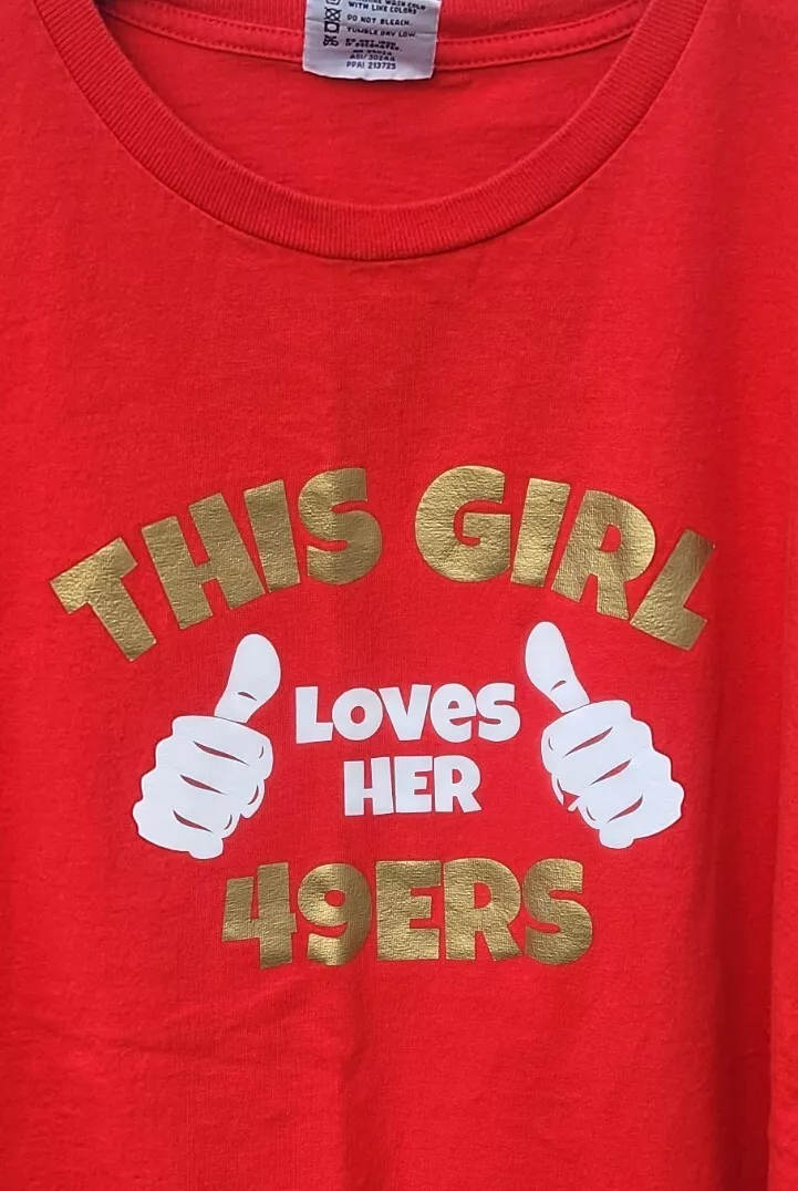 This Girl Loves Her 49ers San Francisco 49er football T Shirt women s 2xl XXL