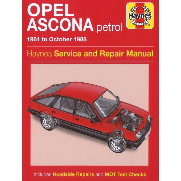 Opel Ascona Benzin 1981-10.1988 Reparaturhandbuch Haynes-image